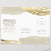 Broschüre "Gold Paint Brush Strokes" (Vorderseite)