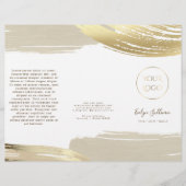 Broschüre "Gold Paint Brush Strokes" (Vorderseite)