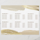 Broschüre "Gold Paint Brush Strokes" (Rückseite)