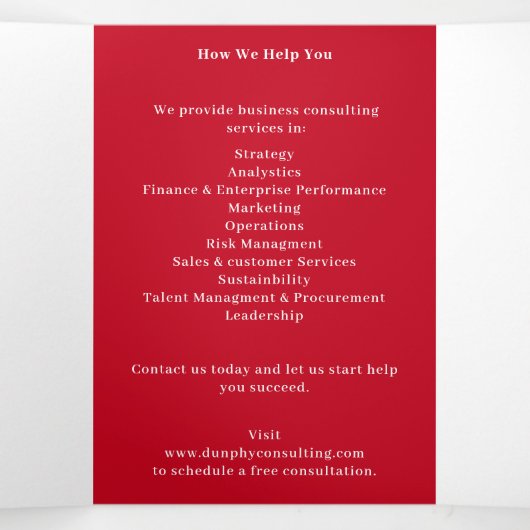 Broschüre "Grau und Rot" (Innenseite Mitte)