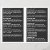 Broschüre "Grau White Simple Border" (Rückseite)