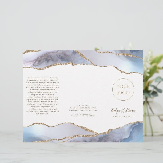 Broschüre "Graublau" (Stehend Vorderseite)