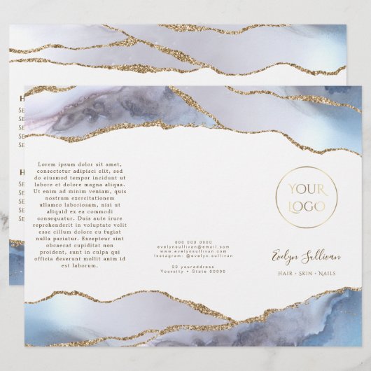 Broschüre "Graublau" (Vorne/Hinten)