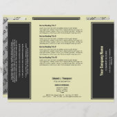 Broschüre "Graugelb" (Vorne/Hinten)