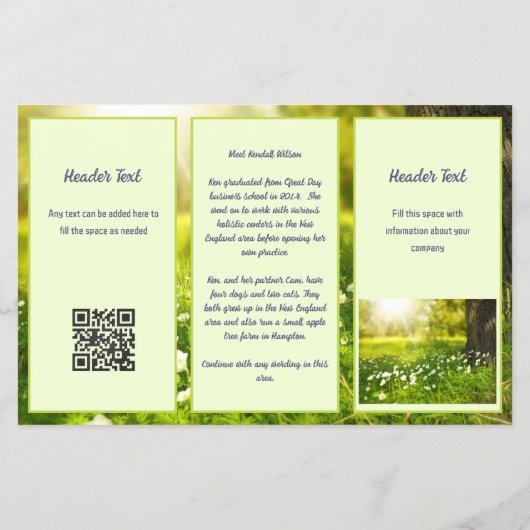 Broschüre "Green Space Business" (Hinten)