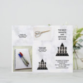Broschüre "Ihr Logo Marmor 5 Foto Promo Tri Fold" (Stehend Vorderseite)