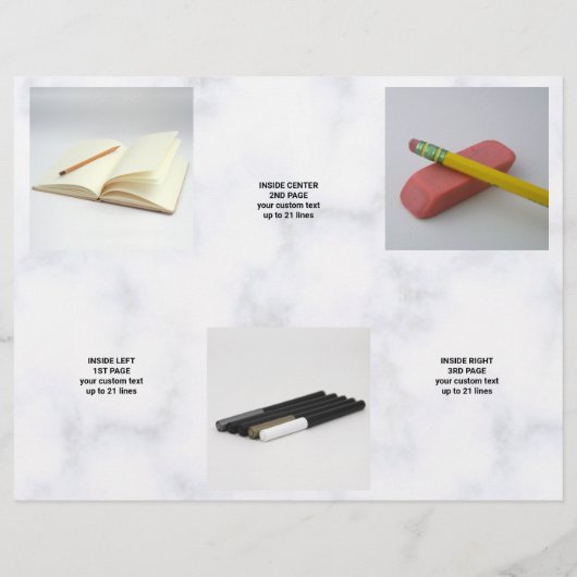 Broschüre "Ihr Logo Marmor 5 Foto Promo Tri Fold" (Rückseite)