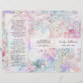 Broschüre "Imitate iridescent Aquarell Glitzer" (Vorne/Hinten)