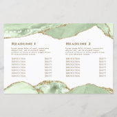 Broschüre "Jade green agate" (Rückseite)