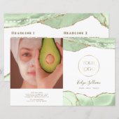 Broschüre "Jade green agate" (Vorne/Hinten)