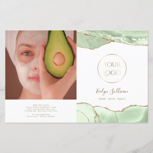 Broschüre "Jade green agate" (Vorderseite)