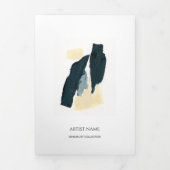 Broschüre Minimalistisch Artist Trifold Portfolio (Cover)