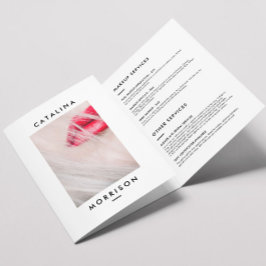 Broschüre Minimalistisch Makeup Artist