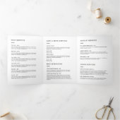 Broschüre "Minimalistisch Makeup Artist Brushes Sa (Innenseite)