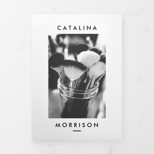 Broschüre "Minimalistisch Makeup Artist Brushes Sa (Cover)