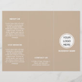 Broschüre "Minimalistische Geschäftslogos und Text (Vorderseite)