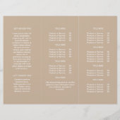 Broschüre "Minimalistische Geschäftslogos und Text (Rückseite)