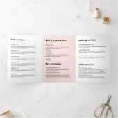 Broschüre "Minimalistisches Gesicht Schönheitslogo (Innenseite)