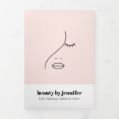 Broschüre "Minimalistisches Gesicht Schönheitslogo (Cover)