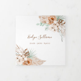 Broschüre mit Beige und Minze