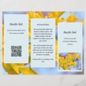 Broschüre mit gegliederten Gingko-Geschäftslogos (Hinten)