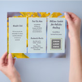 Broschüre mit gegliederten Gingko-Geschäftslogos (Hand)