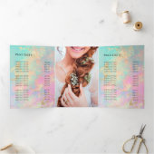 Broschüre mit inspiriert Hintergrund Dreifach Gefaltete Einladung (Innenseite)