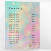 Broschüre mit inspiriert Hintergrund Dreifach Gefaltete Einladung (Innen Erste Seite)