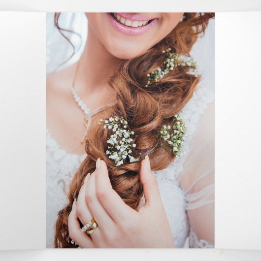 Broschüre mit inspiriert Hintergrund Dreifach Gefaltete Einladung (Innenseite Mitte)