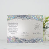 Broschüre mit Silberfolie für Imitate aus Glitzer (Stehend Vorderseite)