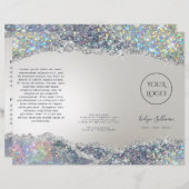 Broschüre mit Silberfolie für Imitate aus Glitzer (Vorne/Hinten)