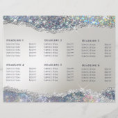 Broschüre mit Silberfolie für Imitate aus Glitzer (Rückseite)