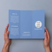 Broschüre "Modern Promotions Logo Blue Trifold"