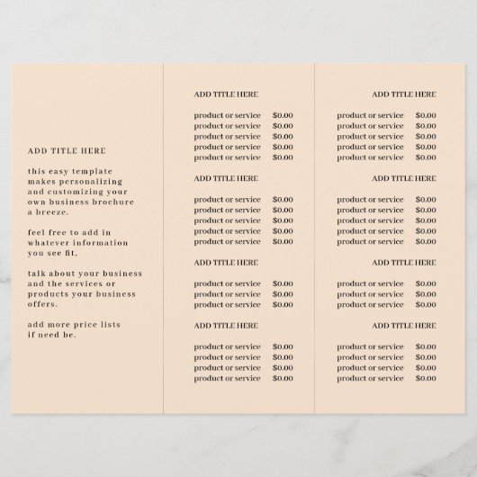 Broschüre "Modernes Business Foto & Logos" (Rückseite)