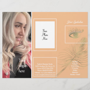 Broschüre "Modernes Eyelash Services"-Flyer