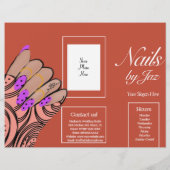 Broschüre "Modernes Nail Services" Flyer (Hinten)