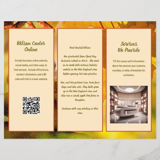 Broschüre "Natur - Herbstleaves" (Hinten)