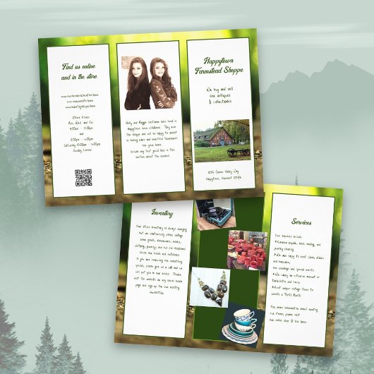 Broschüre "Nature Green Folded Shop"