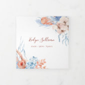 Broschüre "Peach and blue tropfold" (Cover)