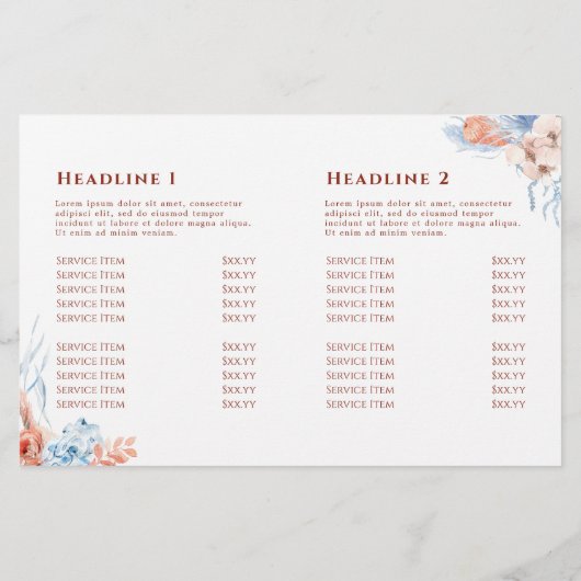 Broschüre "Pfirsich" und "Blauer Tropenblättriger" (Rückseite)