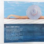 Broschüre "Pool Service Business Navy Blue Trifold (Innen Erste Seite)