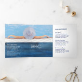 Broschüre "Pool Service Business Navy Blue Trifold (Innenseite)