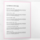 Broschüre "Retro Pink and White Stripes" (Innen Erste Seite)