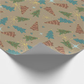 Broschüre Retro Weihnachtswrapping Papier Geschenkpapier (Ecke)