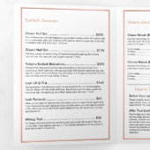 Broschüre "Rose Gold Lash Salon" (Innen Erste Seite)