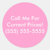 Broschüre Runder Aufkleber (Vorderseite)