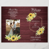 Broschüre "Rustic Sunflower Greenerity Wedding Pro (Vorne)