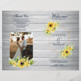 Broschüre "Rustic Sunflower Greenerity Wedding Pro