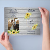 Broschüre "Rustic Sunflower Greenerity Wedding Pro (Hand)