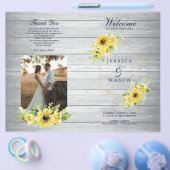 Broschüre "Rustic Sunflower Greenerity Wedding Pro (Einzeln)